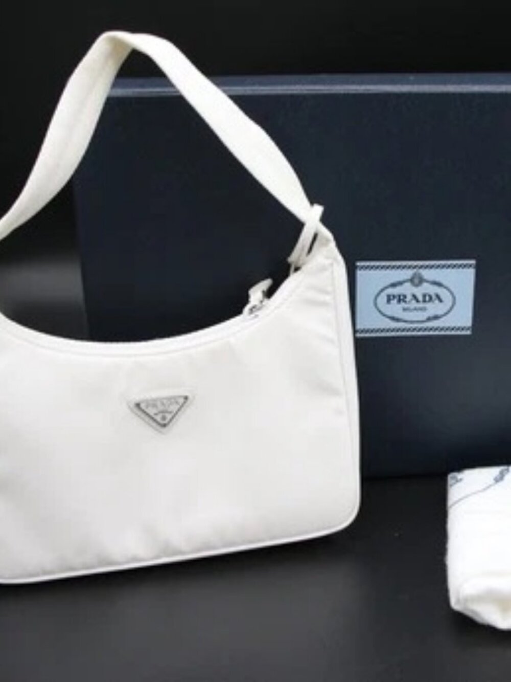 Prada Re-Edition 2000 Mini Bag 1NE515 White Nylon